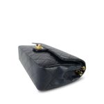 Navy Lambskin Quilted Classic Flap Medium GHW - Image 8