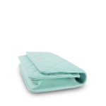 19C Tiffany Blue Caviar Quilted Wallet On Chain WOC Light Gold Hardware - Image 8