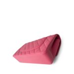 19C Pink Caviar Quilted Classic Flap Medium - Image 9