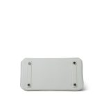 Birkin 25 White Epsom Palladium Plated [N] Stamp - Image 13