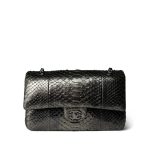 Medium Python Metallic Classic Double Flap - Image 11