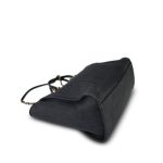 20A Black Mixed Fibers Medium Deauville Tote Light Gold Hardware - Image 9