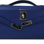 Kelly Cut Clutch Bleu Saphir Swift Palladium Plated A Stamp - Image 5