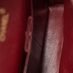 Burgundy / Wine Lambskin Quilted Classic Flap Medium Gold Hardware - Image 13