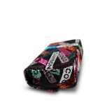 24C Multicolor Sequin Logo Quilted Rectangular Mini Flap Ruthenium Hardware - Image 7