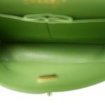 23C Green Caviar Quilted Classic Flap Small LGHW - Image 16