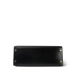 Kelly 28 Sellier Black Box Calfskin Gold Plated Y Circle Stamp - Image 14