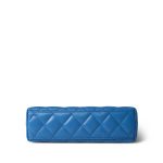 24P Blue Nano Kelly Shopper Aged Gold Hardware - Image 8