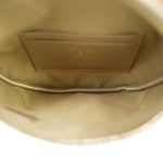 24K Caramel Lambskin Quilted Pearl Crush Waist Bag Aged Gold Hardware - Image 13
