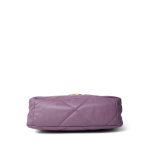 20B Purple Goatskin Quilted 19 Flap Small Mixed Hardware - Image 6