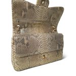 Gold Python Jumbo Classic Flap Light Gold Hardware - Image 13