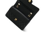 Black Caviar Quilted Small Classic Flap Gold HW - Image 16