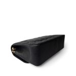Black Caviar Quilted Jumbo Classic Flap Gold Hardware - Image 9