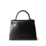 SOLD Kelly Sellier 28 Black Box Calfskin Palladium Plated [G] Stamp - Image 9