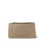 21S Iridescent Dark Beige Classic Flap Medium LGHW - Image 3