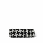 20S Ecru Black & White Tweed Quilted 19 Flap Small Mixed Hardware - Image 3