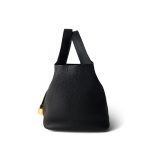 Picotin 18 Lock Bag Noir Taurillon Clemence Gold Plated Z Stamp - Image 2