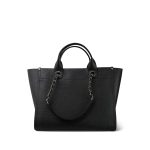 Black Caviar Quilted Deauville Shopping Tote Studded LGHW - Image 7