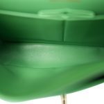 21P Green Caviar Quilted Classic Flap Small Light Gold Hardware - Image 14