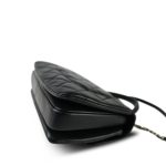 Black Lambskin Quilted Trendy CC Small LGHW - Image 8