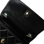 Black Lambskin Quilted Small Trendy CC - Image 12