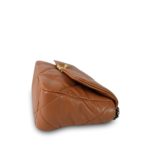 22A Caramel Lambskin Quilted 19 Flap Small Mixed Hardware - Image 4