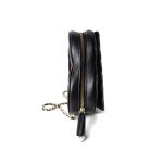 22S CC In Love Black Lambskin Quilted Large Heart Bag LGHW - Image 5