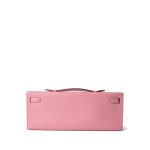 Kelly Cut Clutch Rose Confetti Epsom Palladium Plated R Stamp - Image 3
