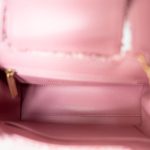 24P Pink Tweed Quilted Nano Kelly Shopper Aged Gold Hardware - Image 12