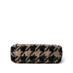 19K Beige/Black Tweed Quilted Houndstooth 19 Flap Small MHW - Image 7