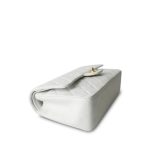 Vintage White Lambskin Quilted Classic Flap Medium GHW - Image 5