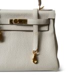 Kelly 28 Retourne Craie Clemence Gold Plated C Stamp - Image 5