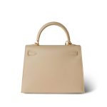 Kelly 25 Sellier Parchemin / Light Beige Box Calfksin E Square Stamp - Image 10