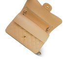 Beige Clair Caviar Quilted Jumbo Classic Flap Gold Hardware - Image 16