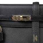 Kelly Touch 25 Retourne Black Lizard/Togo Permabrass Plated B Stamp - Image 5