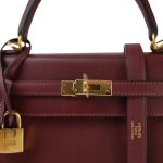 Kelly Sellier 25 Rouge H Veau Sombrero Gold Plated A Stamp - Image 5