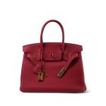 Birkin 30 Rouge Vif Veau Togo Gold Plated Y Stamp - Image 2