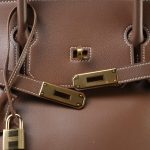 Birkin 40 Brown Evergrain Gold Plated [B] Stamp - Image 17