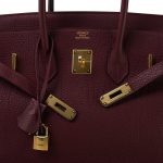 Birkin 35 Rouge H Togo Gold Plated [M] Samp - Image 15
