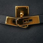 Kelly Sport PM Bleu Marine Courchevel Gold Plated [A] Stamp - Image 15