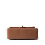 21P Light Caramel Lambskin Quilted Mini Rectangular Single Flap LGHW - Image 3