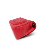 Light Red Lambskin Quilted Mini Rectangular Flap Aged Gold Hardware - Image 7