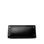 Vintage Mini Kelly Black Box Calfskin Gold Plated [B] Stamp - Image 7