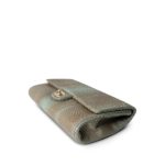 Brown/Blue Python Single Flap Bag Medium LGHW - Image 8