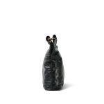 22S Black Calfskin Quilted 22 Hobo Bag Small Aged Gold Hardware - Image 3