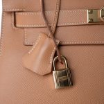 Kelly 28 Sellier Naturel Courchevel Gold Plated [A] Stamp - Image 14