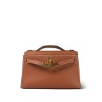 Kelly Pochette Gold Swift Gold Plated B Stamp - Image 27