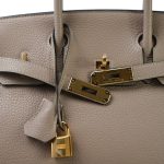 Birkin 30 Gris T Togo Gold Plated P Square Stamp - Image 5
