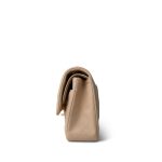 Beige Lambskin Quilted Classic Flap Medium Gold Hardware - Image 3