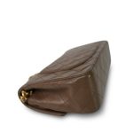 Brown Lambskin Quilted Classic Flap Small Gold Hardware - Image 9
